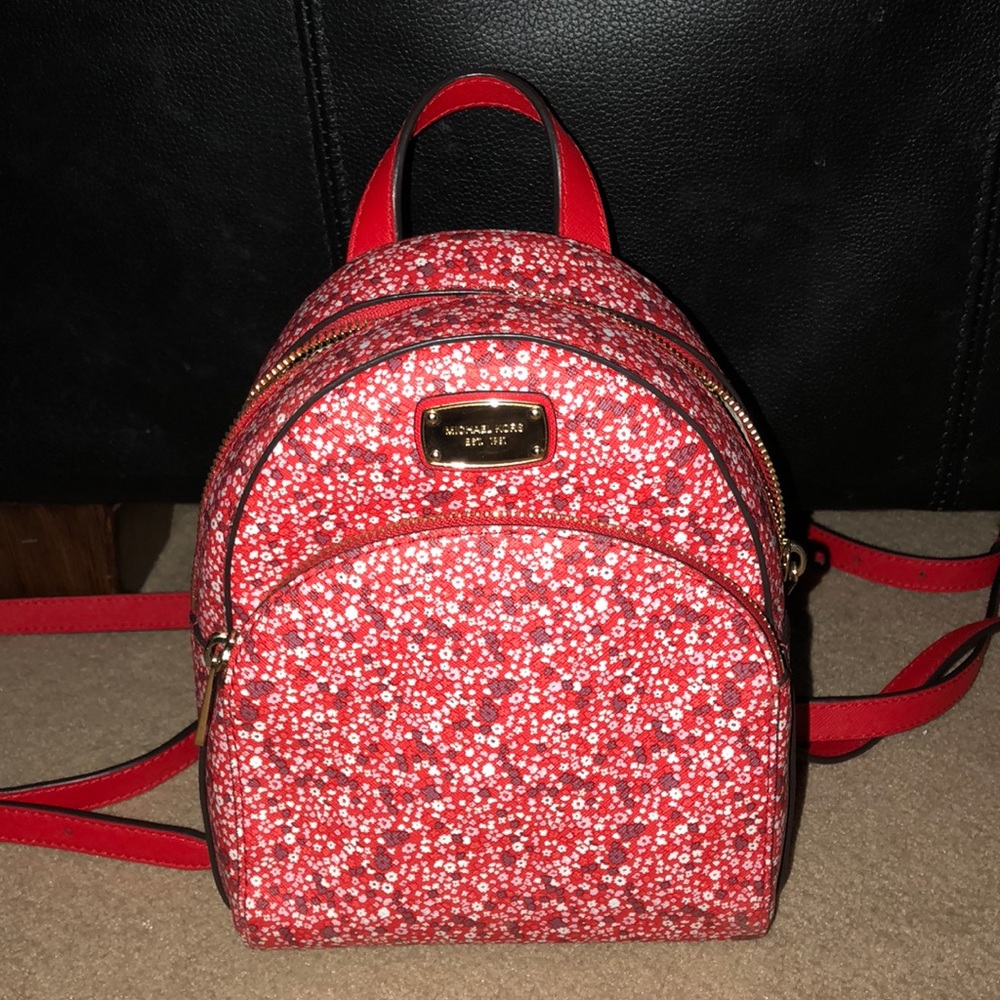 Michael kors floral backpack